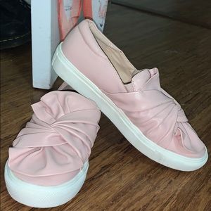 Top Shop leather Slip on Sneakers